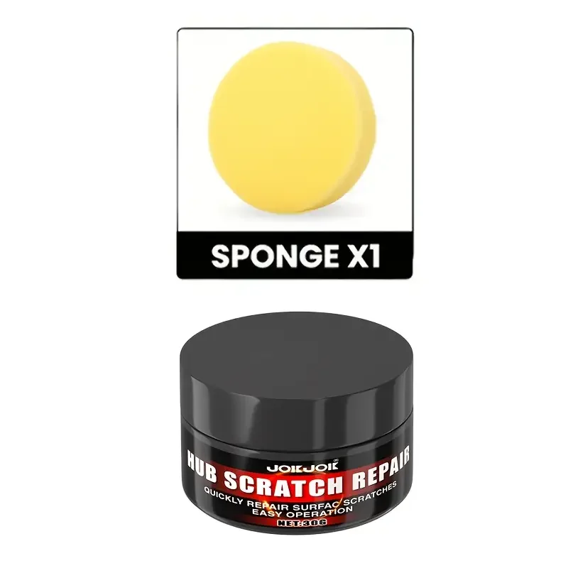 Car Tire and Wheel Hub Scratch Update Wax - Repair Scratch Paste - Restore Gloss - Solve Scratches, Upgraded Scratch Repair Kit