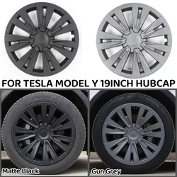 4PCS 19Inch Wheel Caps Replacement Hub Cap Performance Automobile Wheel Hubcap Full Rim Cover For Tesla Model Y 2023 Accessories