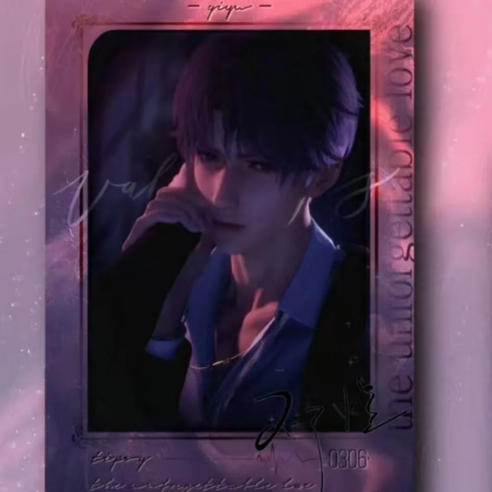 Anime Love and Deepspace Rafayel Cute Creative Cartoon Three-inch Polaroid Personalized Simple Photo Card Birthday Gift