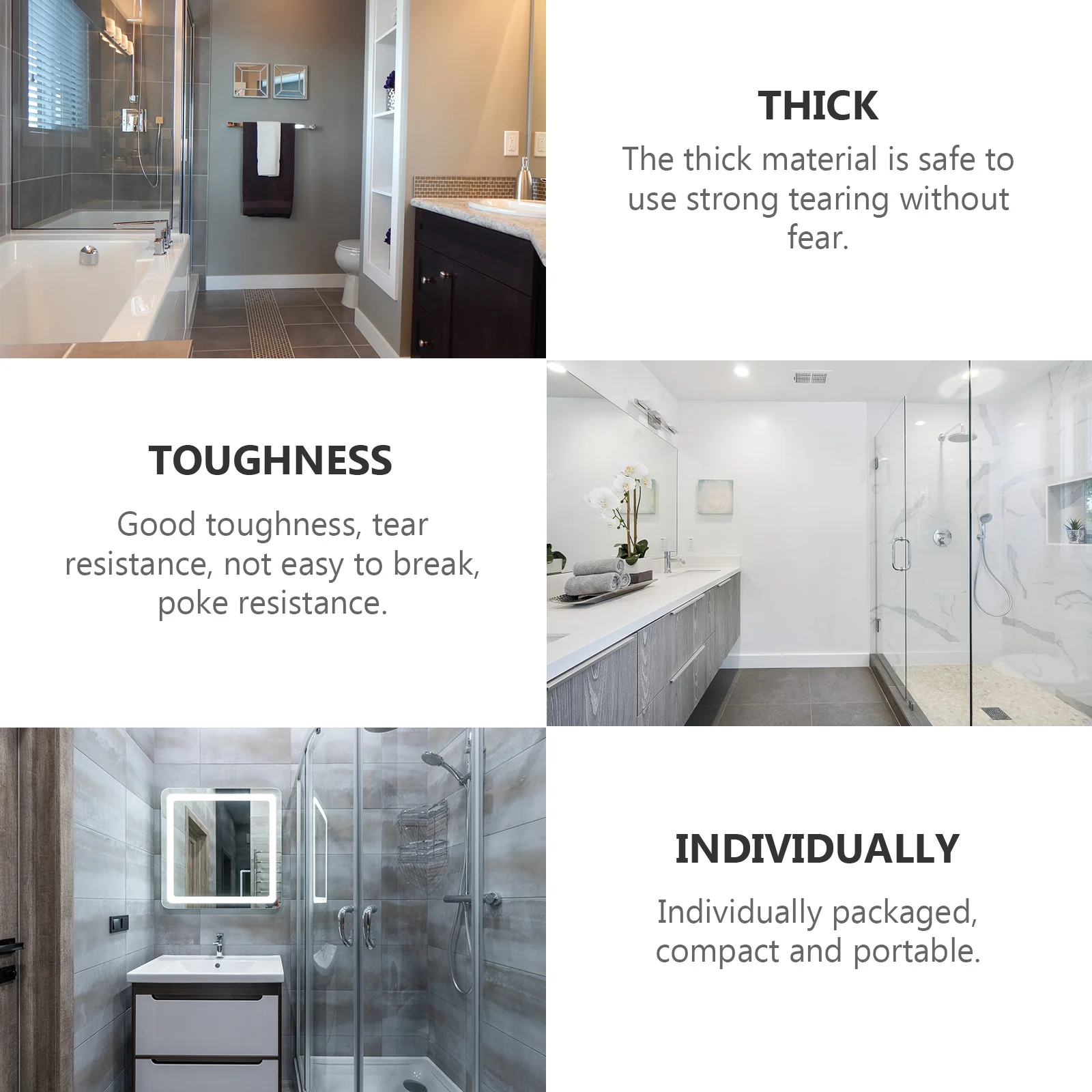 

50pcs Portable Disposable Thickened Covers Waterproof Tear-Resistant Individual Pack For Travel Toilet Seat Mat Disposable