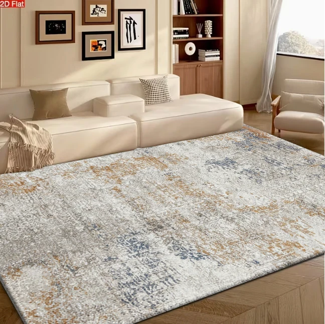 Vintage Faded Print Carpet Flooring Retro Style Home Living Room Interior Decoration