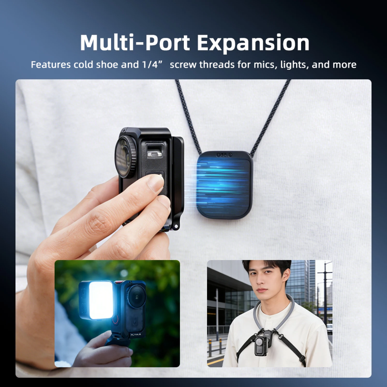 

Action Cameras Cover Border for DJI Osmo Nano Metal Frame Magnetic Expansion Mount Protective Frame Accessory