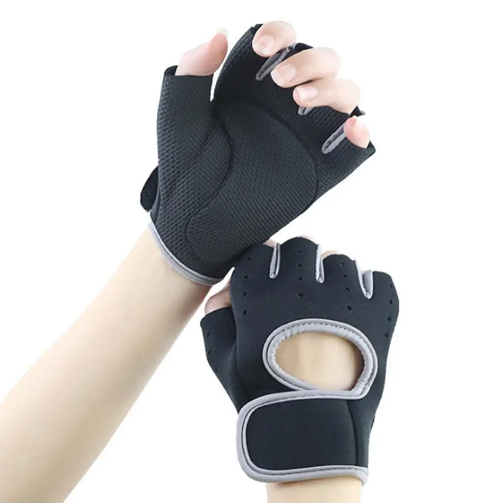 ملابس رياضية للياقة البدنية بنصف إصبع لرفع الأثقال وركوب الدراجات للجنسين