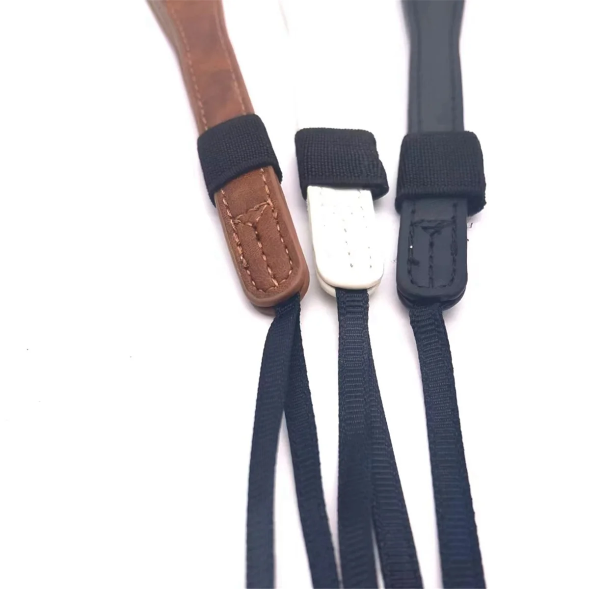 حزام معصم للكاميرا من جلد البولي يوريثان، حزام يد محمول، مناسب لحمل الكاميرا باللون الأسود