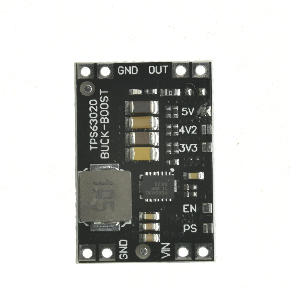 TPS63020 Automatisches Buck-Boost-Modul DC-DC 1,8V-5,5V auf 3,3V 4,2V 5V Step-Up-Down-Stromversorgungsplatine für MCU ESP32 STM32 Batterie – Detail 4
