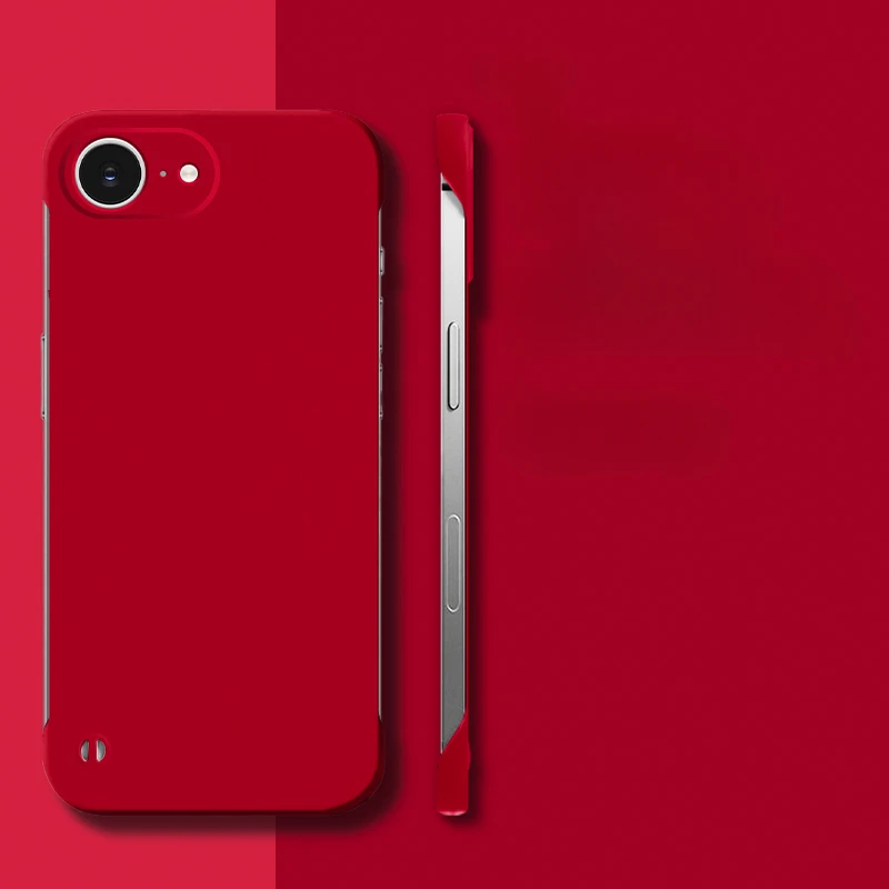 16E Ultradünne rahmenlose Handyhülle für iPhone 16 E 16 Pro Max 16 Plus, matte harte PC-Schutzhülle auf der Rückseite – Detail 7