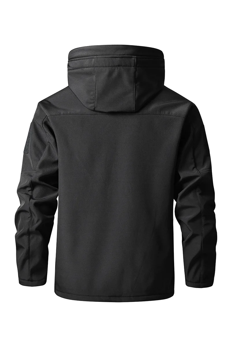 겨울용 내마모성 및 절단 방지 플리스 전술 소프트 쉘 방수 다중 포켓 안티 샤크 스킨 재킷 및 카고 팬츠