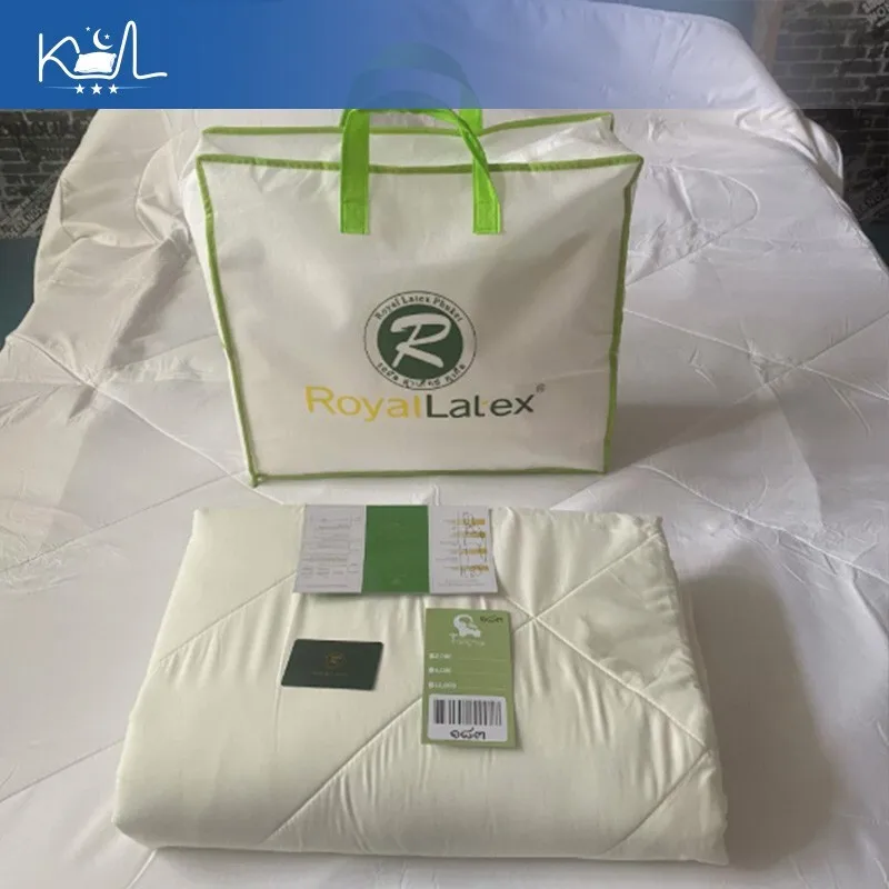 Thailand Natural Latex Summer Cooling Quilt Breathable Anti-Mite Skin-Friendly Duvet for Single Double Bed