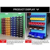 V2 White Color 200*130*110mm Workshop Goods Shelves Organizer Bin Stackable Multi Tools Organizer Box Garage Supplies(9pcs) - Image 4
