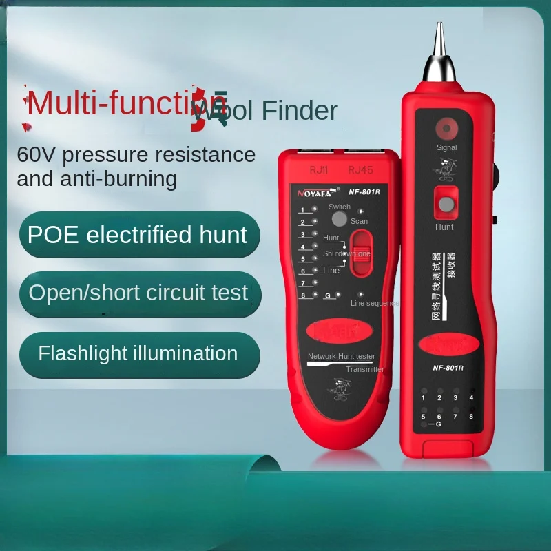 NF-801r Network Line Selector Cable Tester Line Inspection Instrument Wire Detector Line Finder Suit