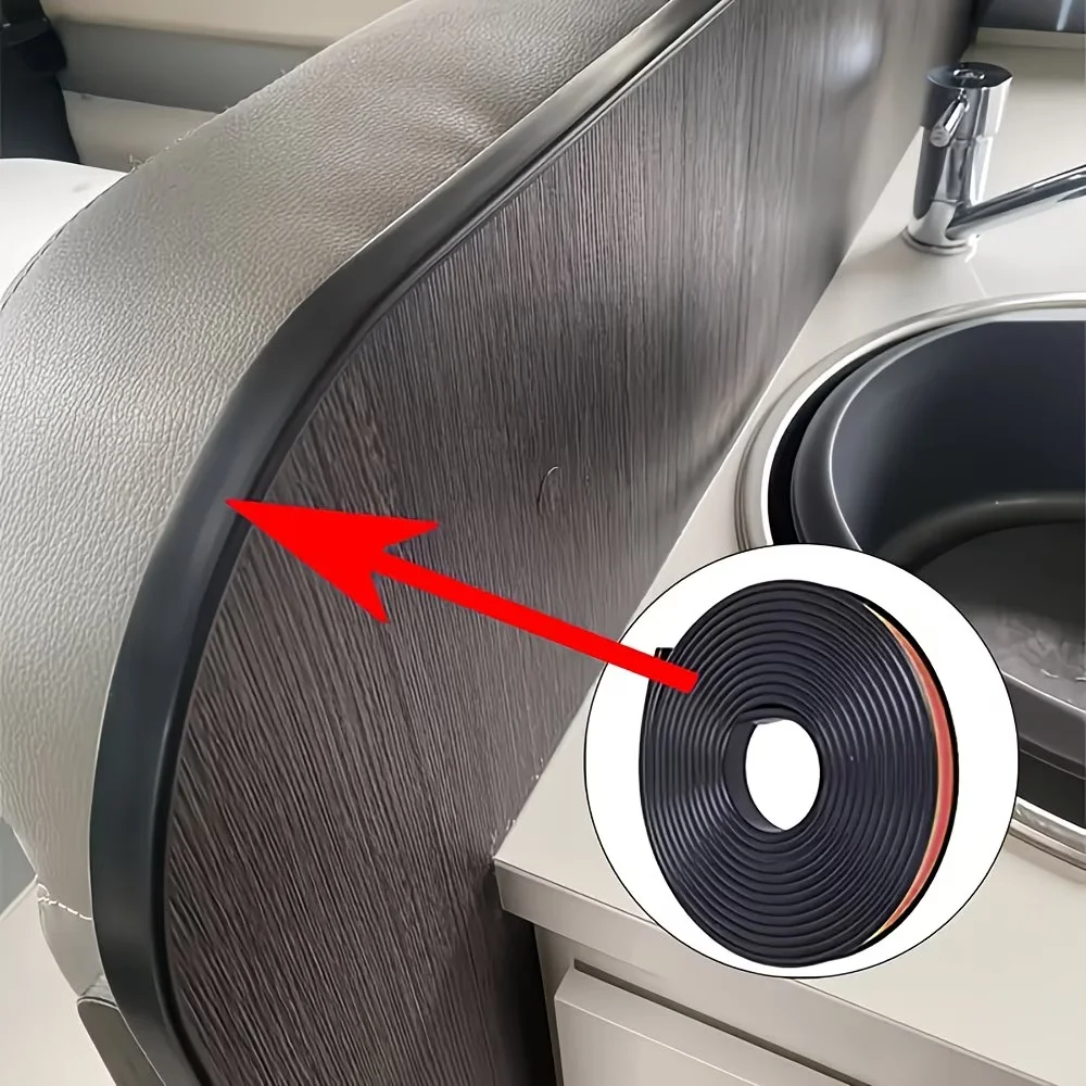 

1 шт., 5 м, U-образная самоклеящаяся защитная лента для краев, подходит для столешниц и мебели, 3-цветная защитная лента для краев.