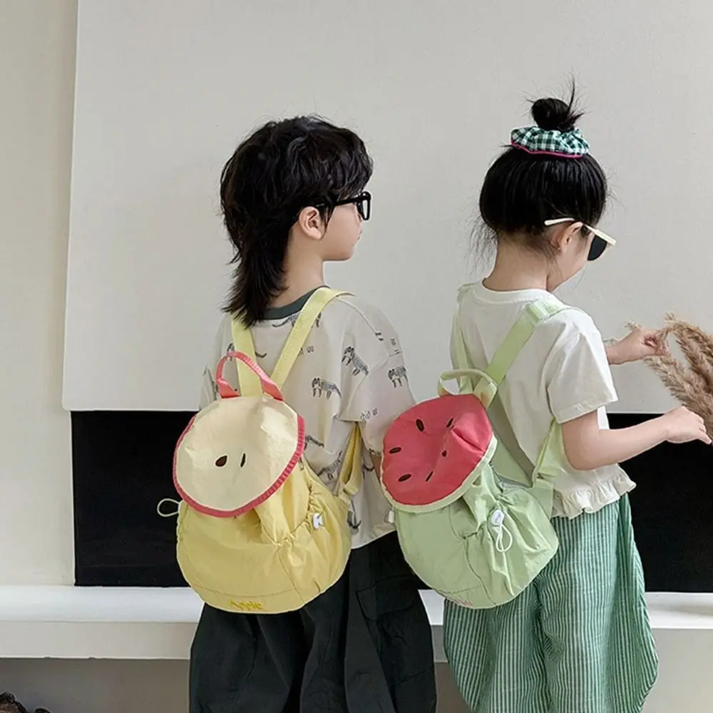 

Корейский стиль, уличный рюкзак на шнурке, цвет допамина, дорожный нейлоновый рюкзак с фруктами, сумка для книг, походная сумка на плечо для женщин