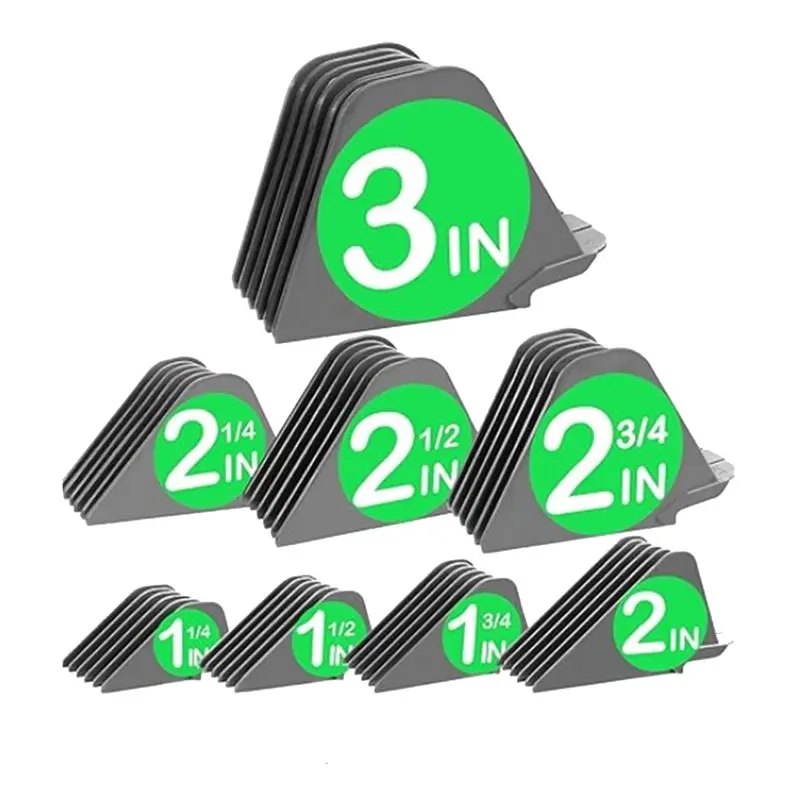 

A99T Mega Hair Clipper Guards(8Pcs), Gray In Color- For Wahl Full Size Hair Clippers(3 Inch, 8Pcs)