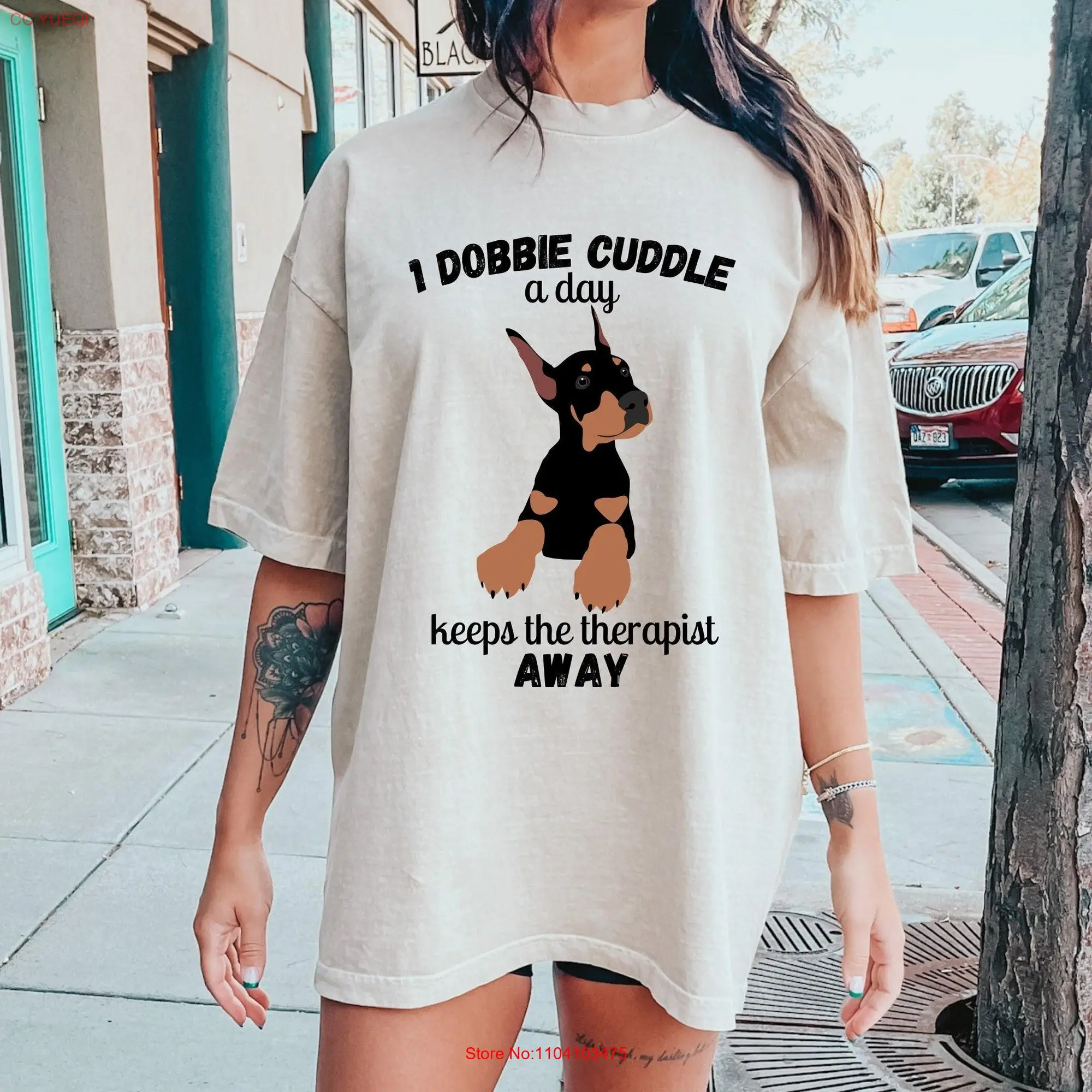 Doberman shirt comfort color t gifts sister birthday gift dobbie mom back to school labour day Christmas