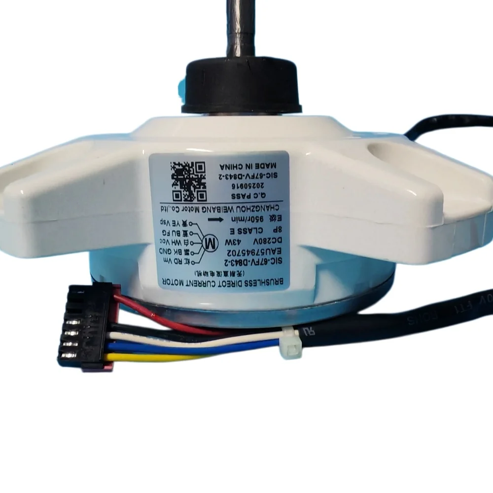 New For Air Conditioner Compatible Exterior Motor 5-Wire DC Reversible 43W DC Motor SIC-67FV-D843-2 for EAU57945702