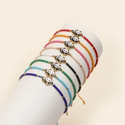 ZMZY Cute Animals Bracelets New Handmade Woven Beads Jewellery Adjustable Bracelet Panda Bracelet New Wholesale