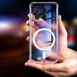 For Tecno Camon 30 4G CL6 / 30 5G / Camon 30 Premier 5G CL9 With Magnetic Sticker Clear Soft Case TPU Silicone Funda Coque Cover