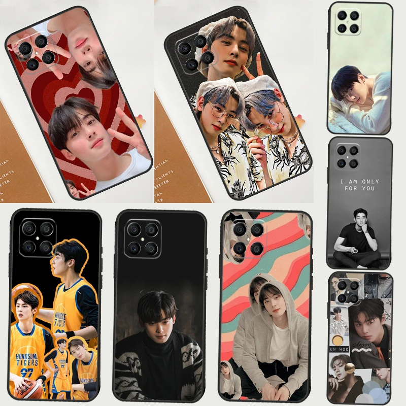Cha Eun Woo Korean actor singer Case For Honor 200 Pro X9b X9a X8b X8a X8 X9 X9c 50 70 90 Honor Magic 7 Lite 6 5 Pro Cover