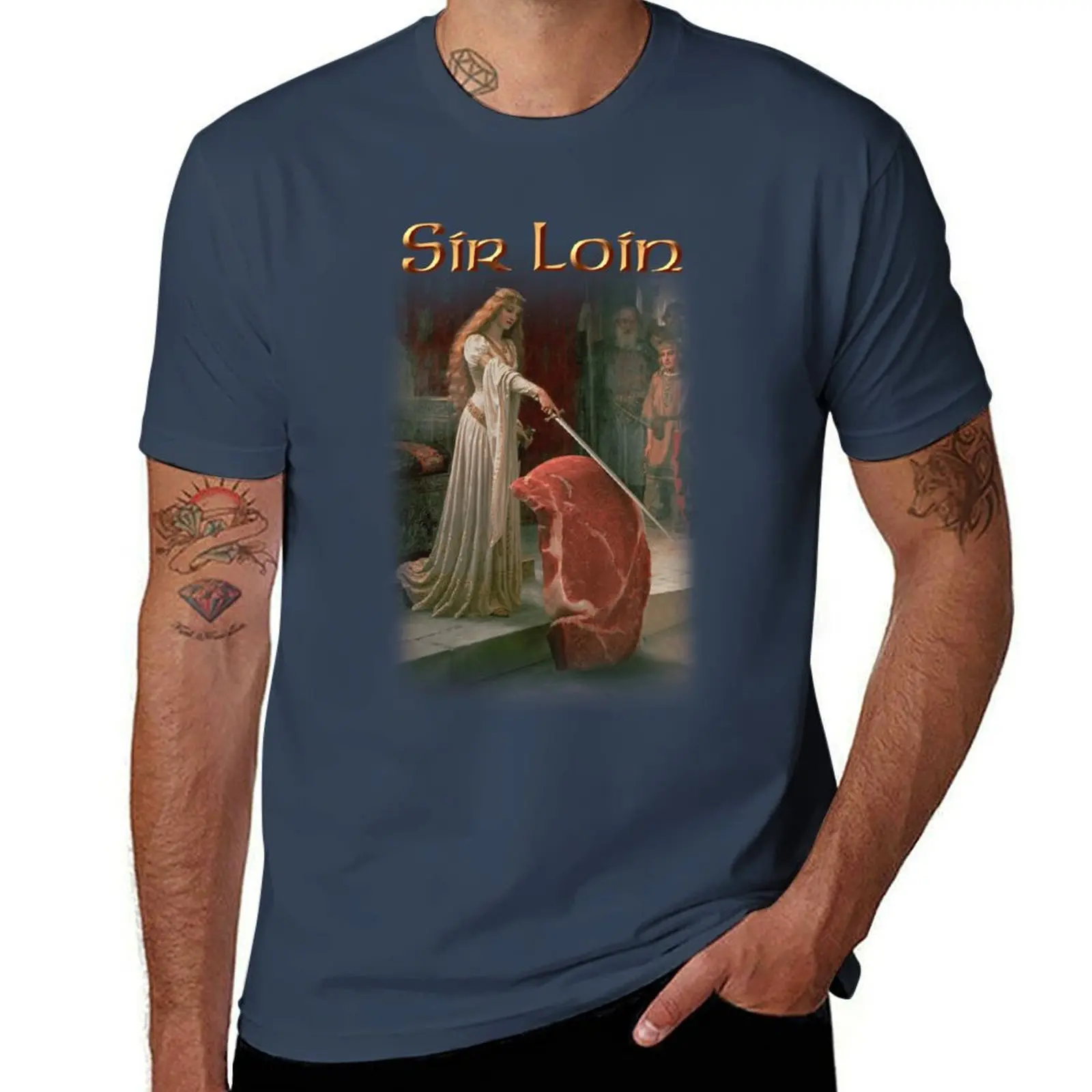 

Sir Loin Steak T-Shirt Moisture Control Sports Tee