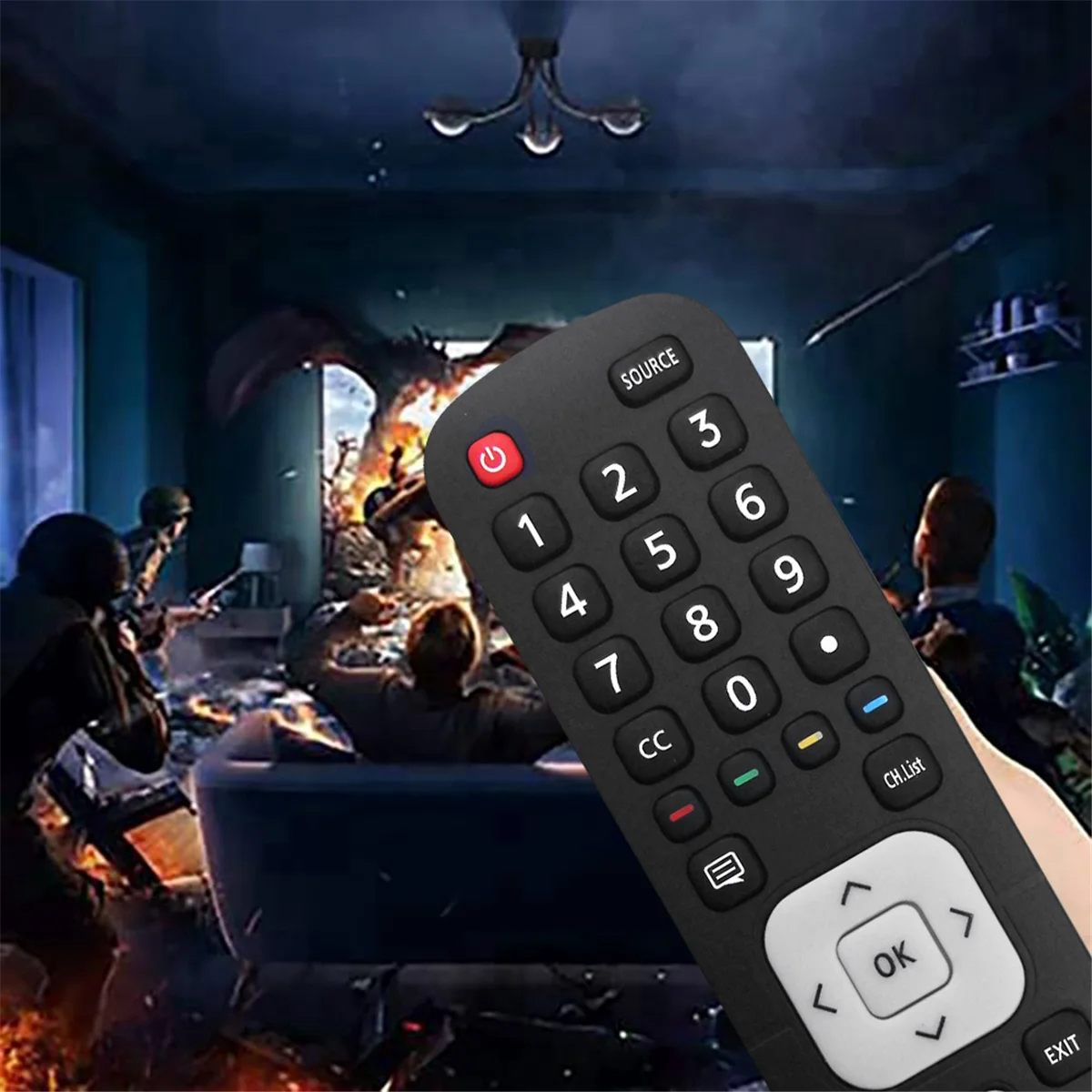 FFYY-استبدال جهاز التحكم عن بعد EN2BE27S للتلفزيون الذكي SHARP LCD Series S مع مفاتيح NETFLIX YouTube