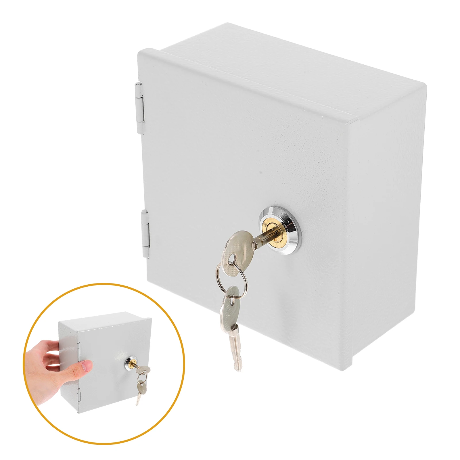 

Socket Anti-theft Box Protective Cover Electrical Outlets Stainless Steel Splashproof Electric Vehicle Charging Switch
