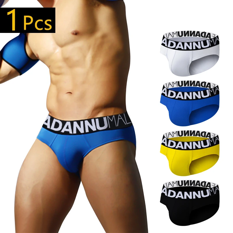 

ADANNU Briefs Classic Pop Domineering Man ShortsFine Velvet Touch Belt No Side Seams Sexy Three-dimensional Fit Male Underwear
