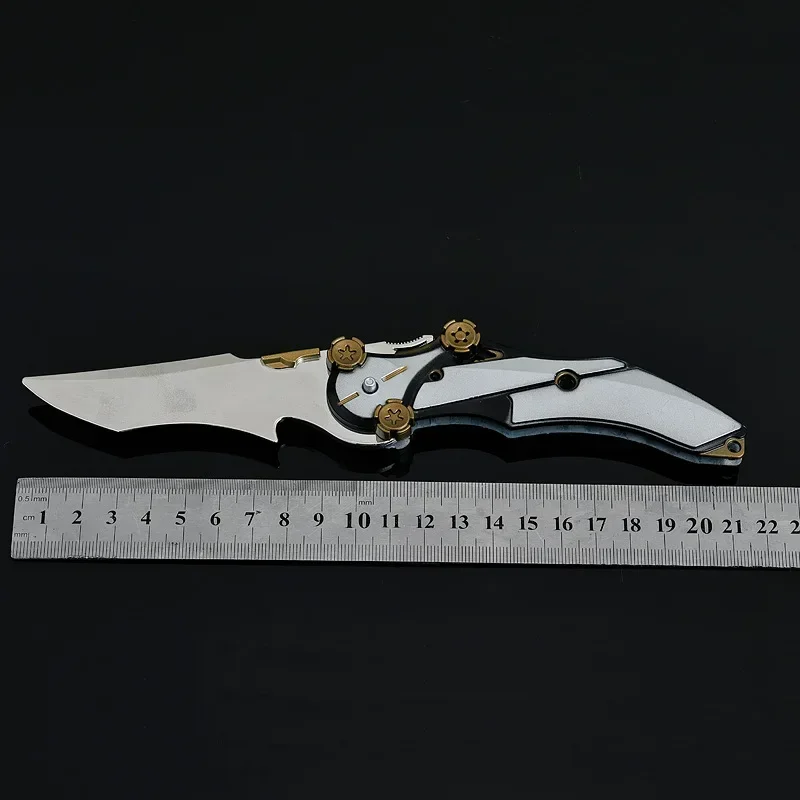 22cm współczujący składany nóż gra peryferyjna Arena Breakout broń taktyczne szkolenie metalowy model ozdoba rzemiosło prezenty zabawki