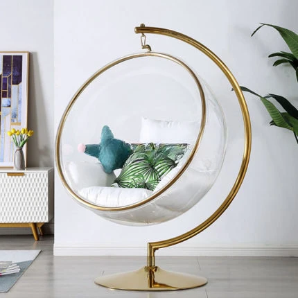 Hanging ball space  rocking indoor hanging  hanging basket swing outside home stay transparent bubble chair