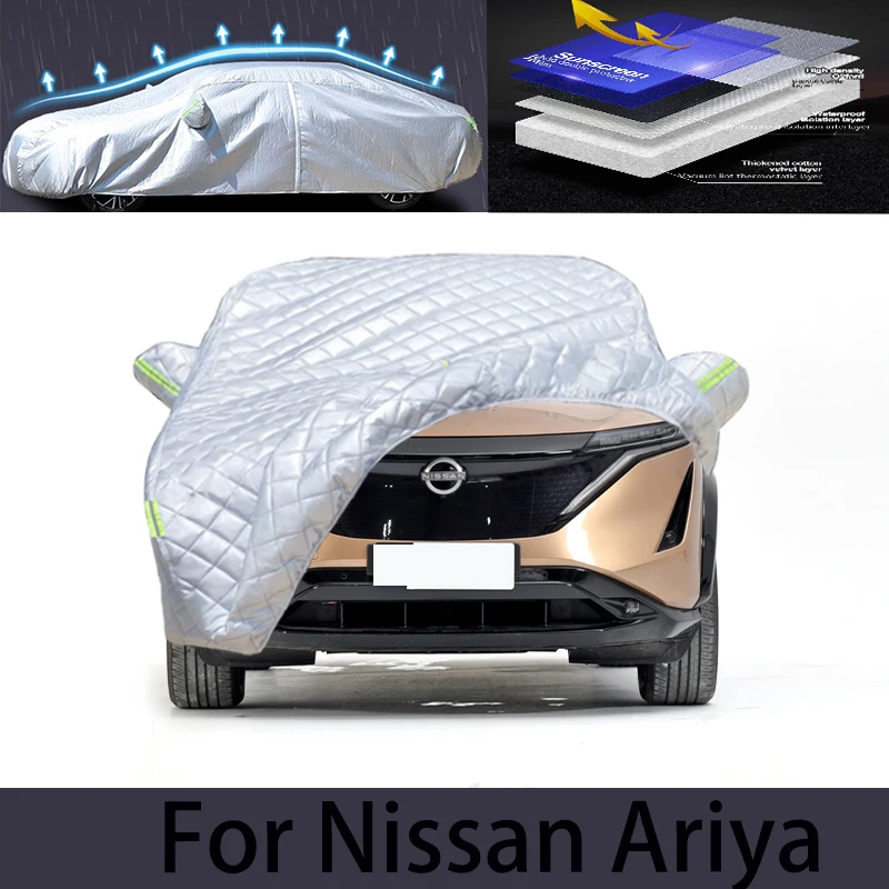 

For nissan ariya Hail prevention cover auto rain protection, scratch protection, paint peeling protection, car clothing