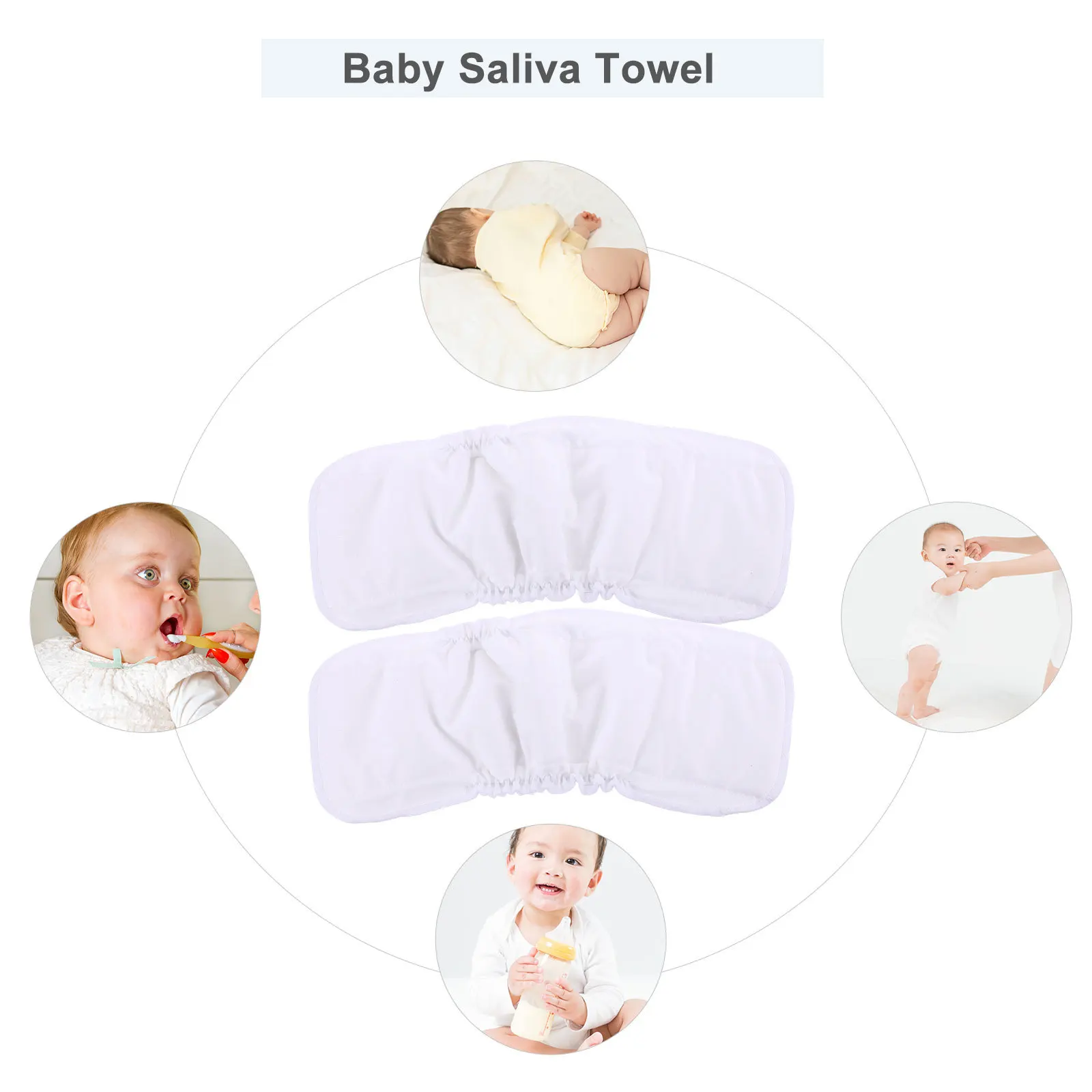 

6Pcs Bamboo Fiber Diaper Inserts Washable Baby Cloth Diaper Liners Soft Absorbent Infant Liner Urinal Pads Inserts