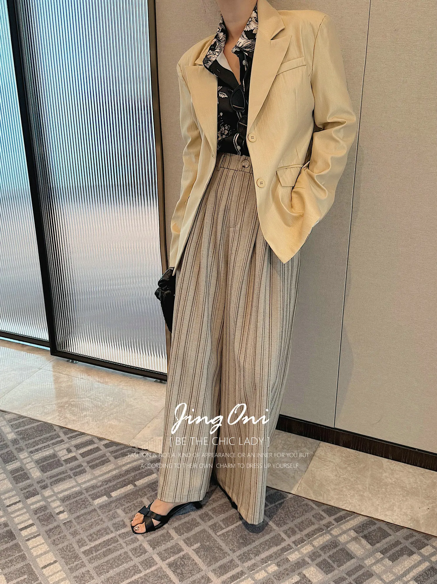 Pantaloni cargo in lino a righe Y2K Abbigliamento donna 2025 Autunno Stile moda coreana Pantaloni lunghi eleganti Gamba larga Vita alta New Chic