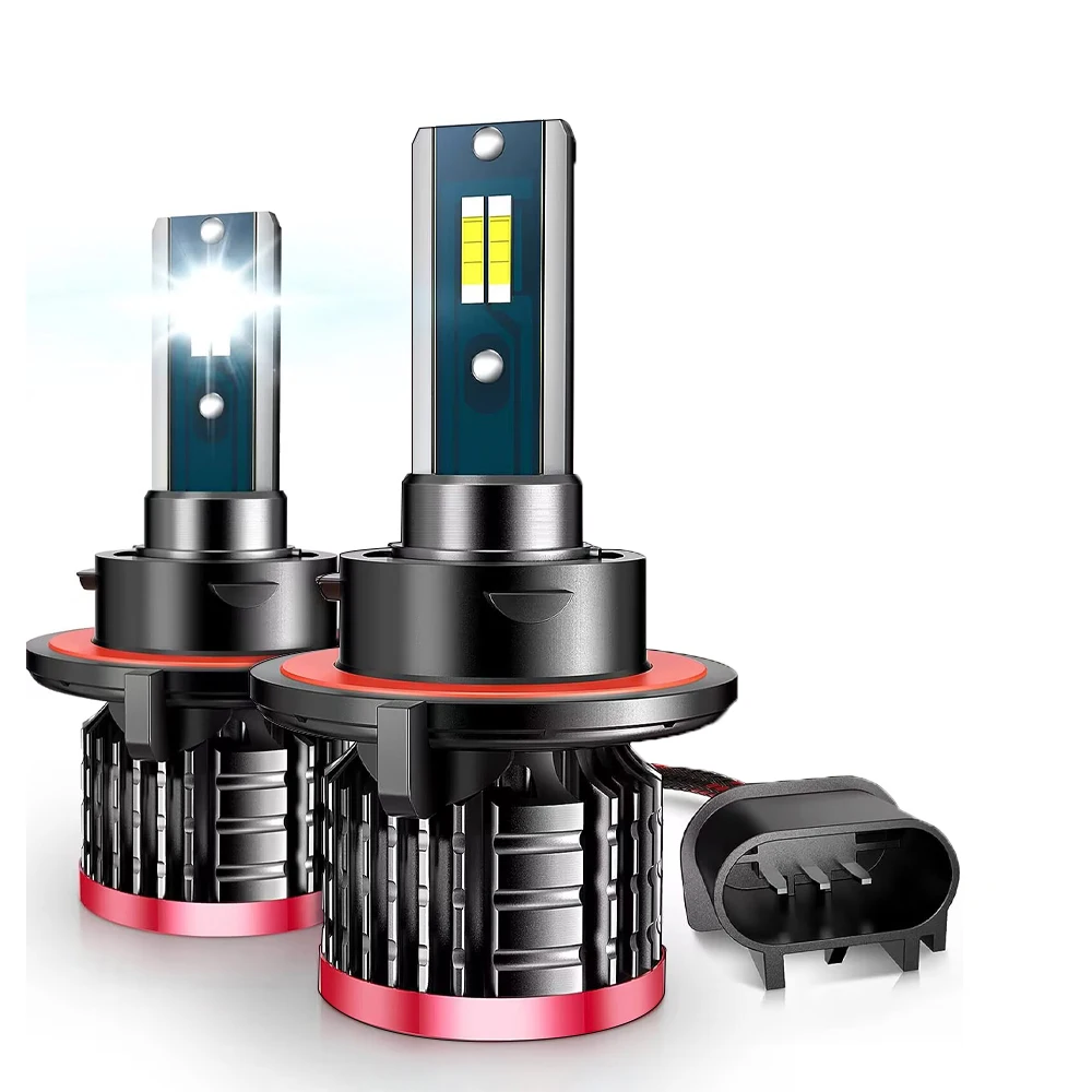 

TEENRAM 2 шт. H13 дальний ближний свет светодиодные автомобильные фары лампа 6500K 12 В турбо фары CSP 3570 чипов передняя фара