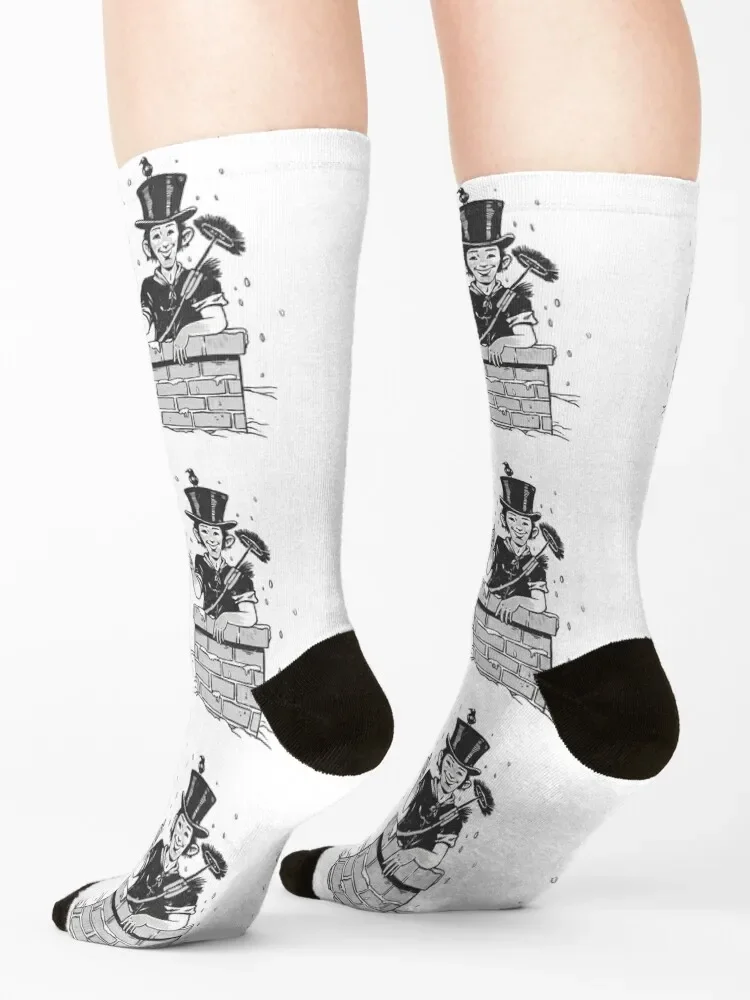 Chimney sweeps, chimney sweeps Socks cartoon anti slip football Socks For Man Women's