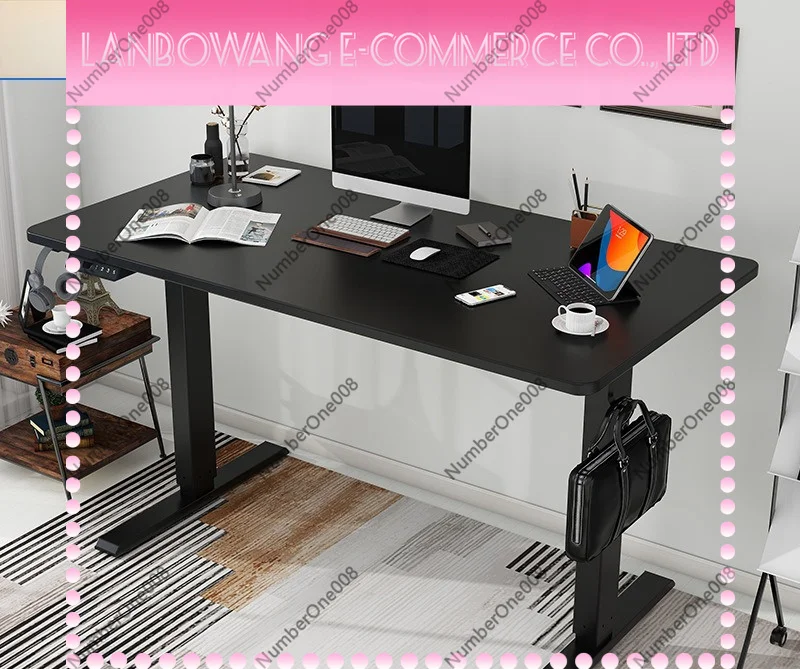 Electric Standing Desk Frame Single Motor Height Adjustable Office Table Legs Custom Home Computer Desk Lift Kit