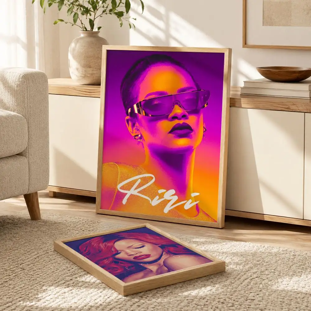 Singer R-RIHANNAS Anime Poster Modern PP Paper Wall Decorative for Cafe Office Bar Home Wall Decor Gift