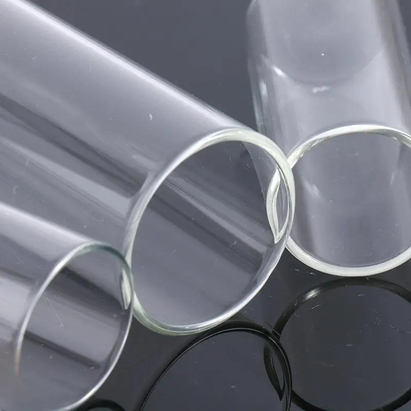 10pcs/lot 30x100mm 50ml Flat bottom Glass Test Tube for kinds of Laboratory glassware