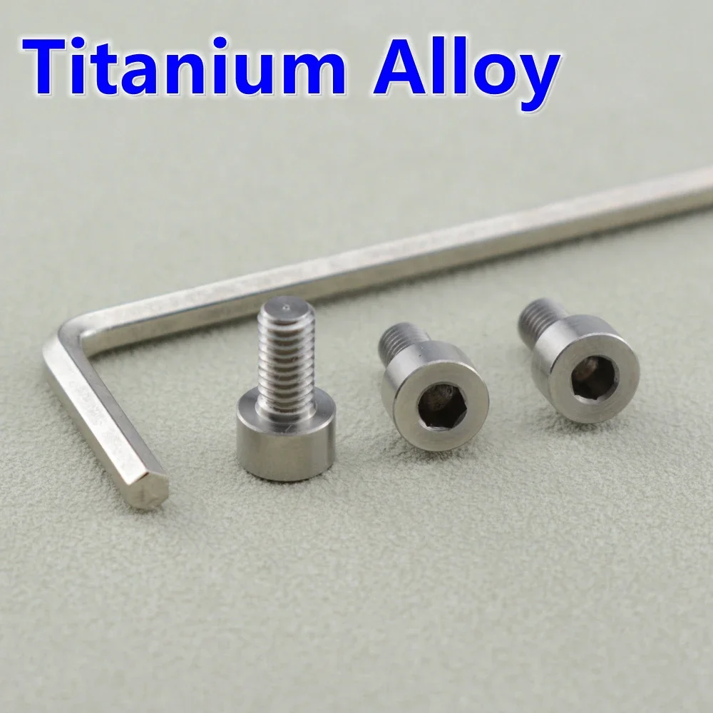 1 Set (3 Pieces) Titanium Alloy Electric Guitar Tremolo System Bridge Locking Nut Screws- JP(Origin)