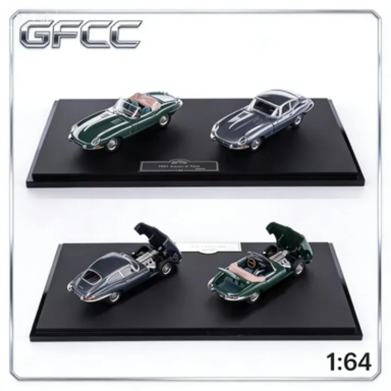 

GFCC 1:64 1961 Jaguar, die-cast alloy model, boys' gift, high-end static collection piece for adults, holiday gift.