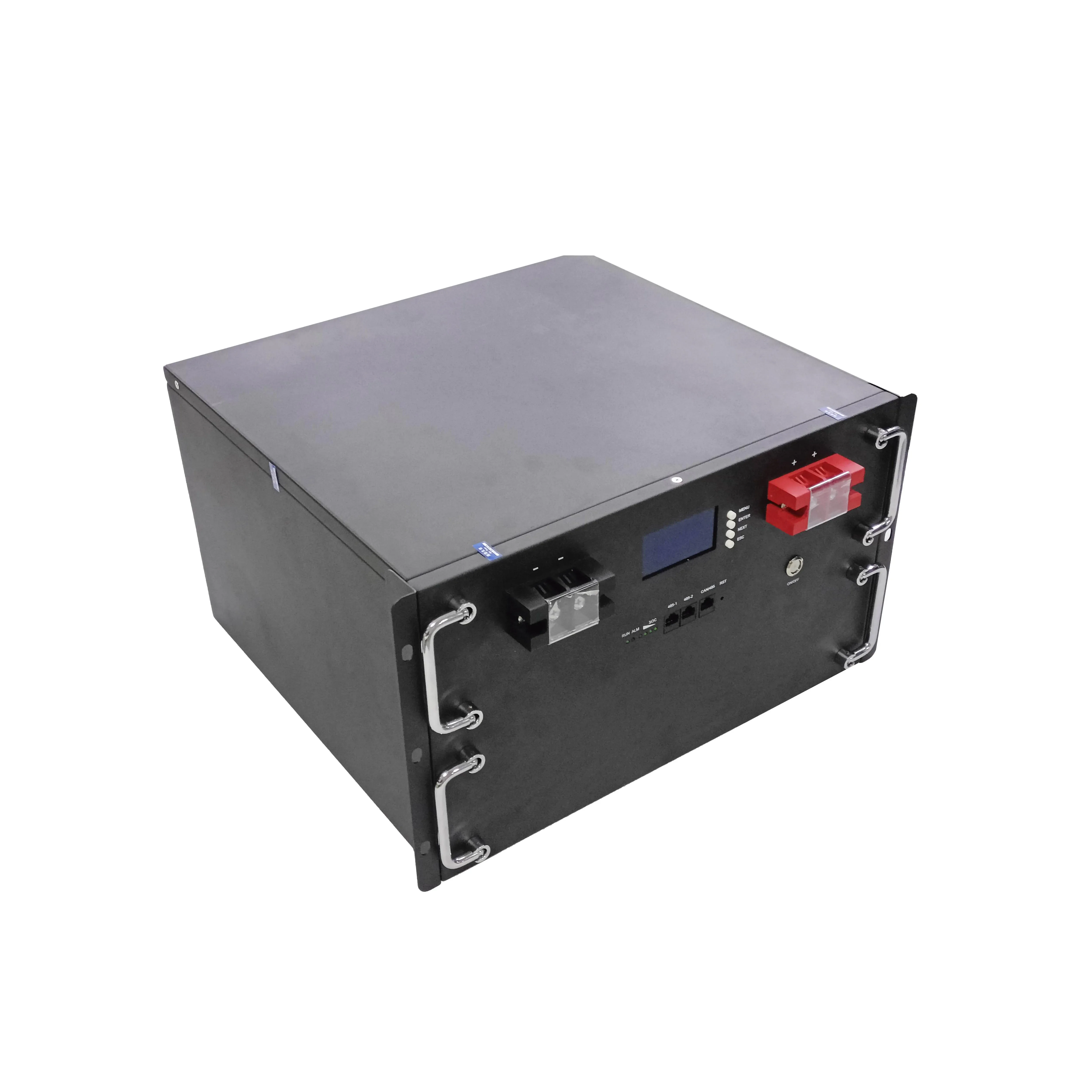 High Capacity 51.2V 48V 24V 100Ah 200ah Rack Mounted Lifepo4 Lithium Battery 6000 Cycle Life Home Solar Energy Storage System