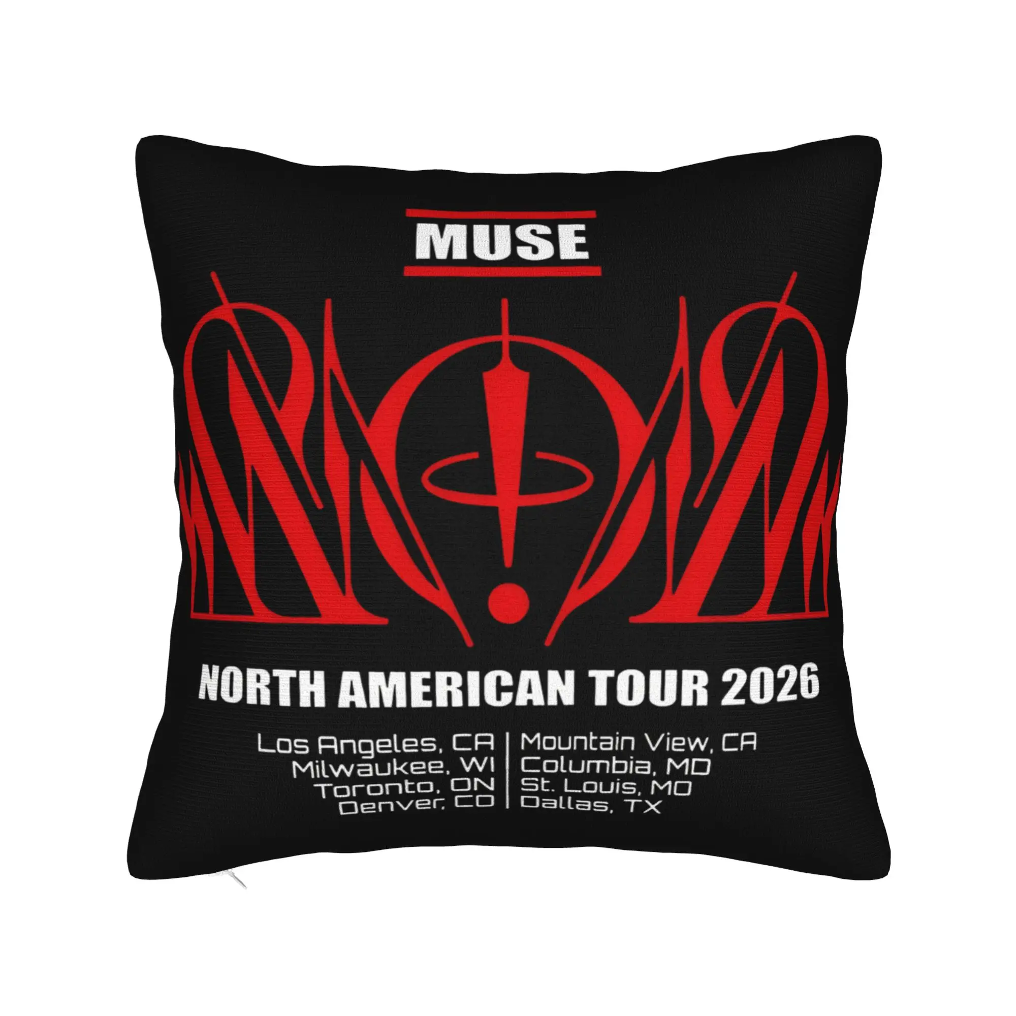 MUSE The Wow! Signal Europa Tour 2026  Pillowcase Printed Cushion Cover Gift  Throw Pillow Case Cover Seater Multi-Size