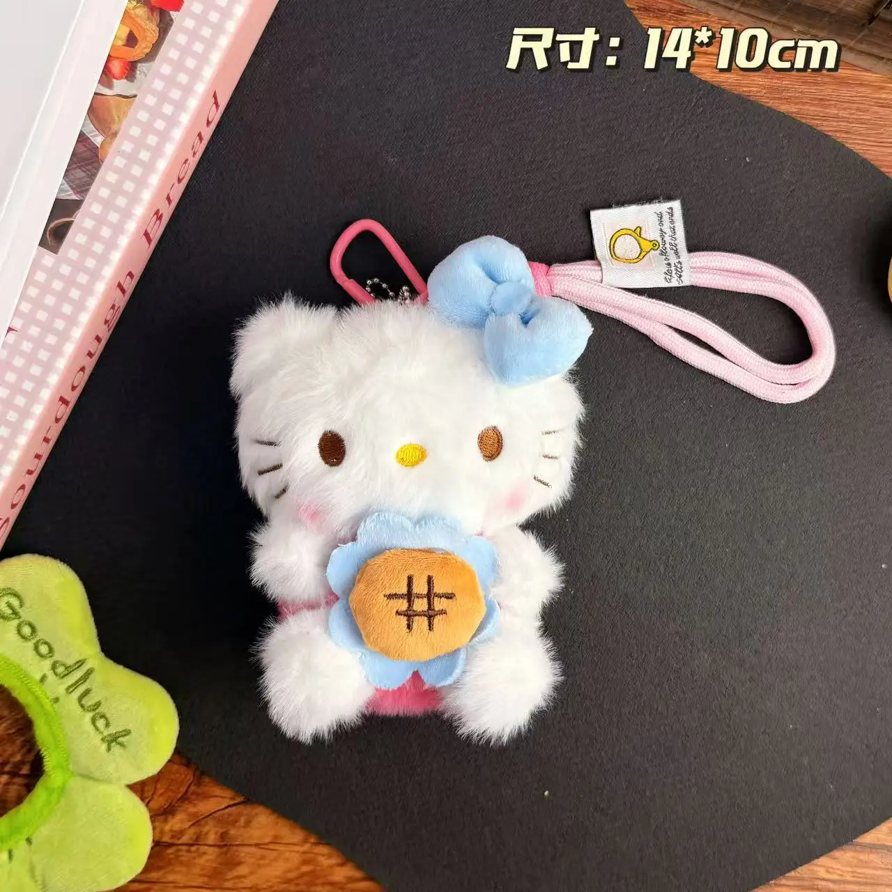 Nieuwe Hello Kitty Pluche Sleutelhanger Cartoon Anime Telefoon Keten Mode Auto Rugzak Sleutelhanger Schattig Meisje Knuffel Vriend Verjaardagscadeautjes