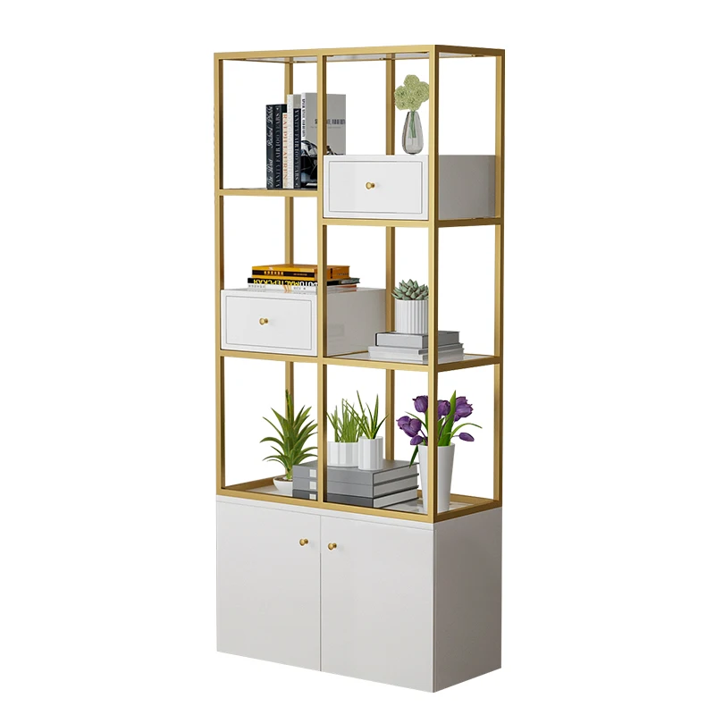 

Bookcase Book study decorative cabinet Simple floor solid wood shelf Whole wall combination bookcase