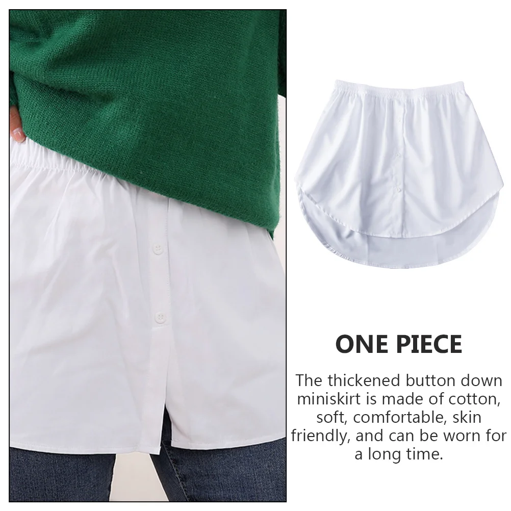 1 قطعة تنورة امرأة وهمية تنحنح موضة عادية قميص تنحنح خفيفة الوزن مريحة وهمية الديكور لسترة بلوزة تي شيرت #1