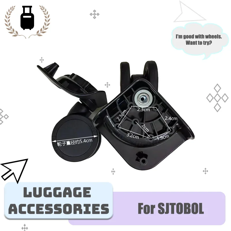 

For SJTOBOL T59A Thickened Luggage Wheel Accessories High Load-bearing Wear-resistant Universal Wheel Mute Smooth Trolley Case