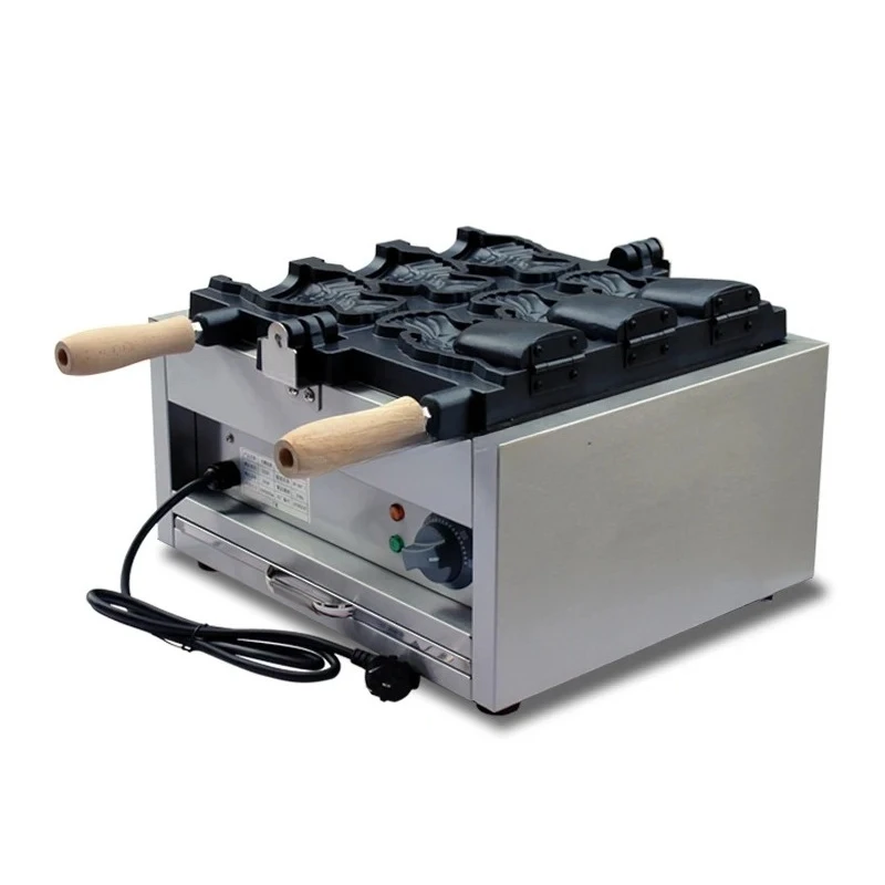 

High Efficiency Electric Heating Ice Cream Bread Maker/3 Pieces Taiyaki Conical Fish Waffle