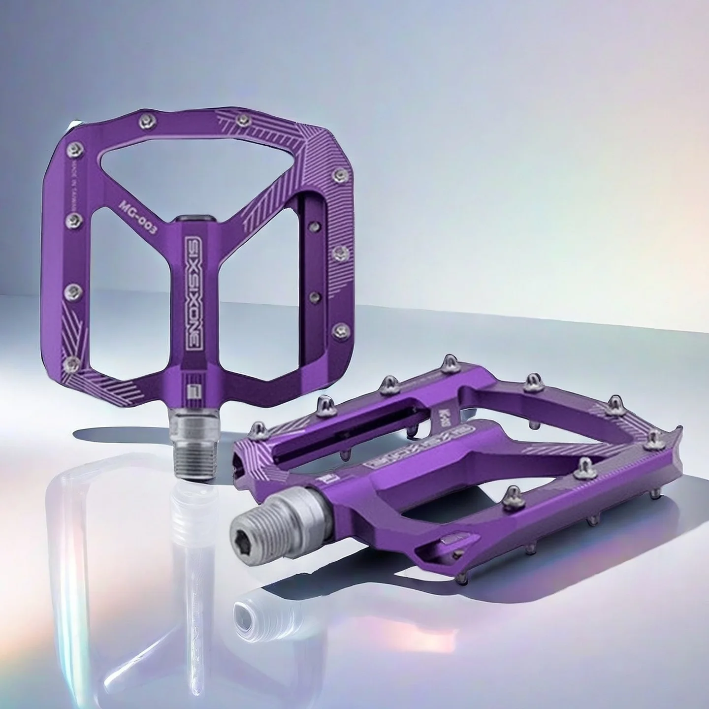 

Aluminum bicycle pedals Mtb bicycle Flat pedals Lightweight Platform pedal Titanium Axle Bearing Cycling Pedal For Mountain Bike