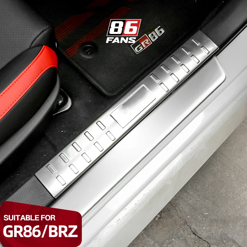 Car Pedal Protection Door Sill Scuff Plate Cover Welcome Car Trim Threshold Door Entry Guard Decorative for GR86 BRZ 2023 2022