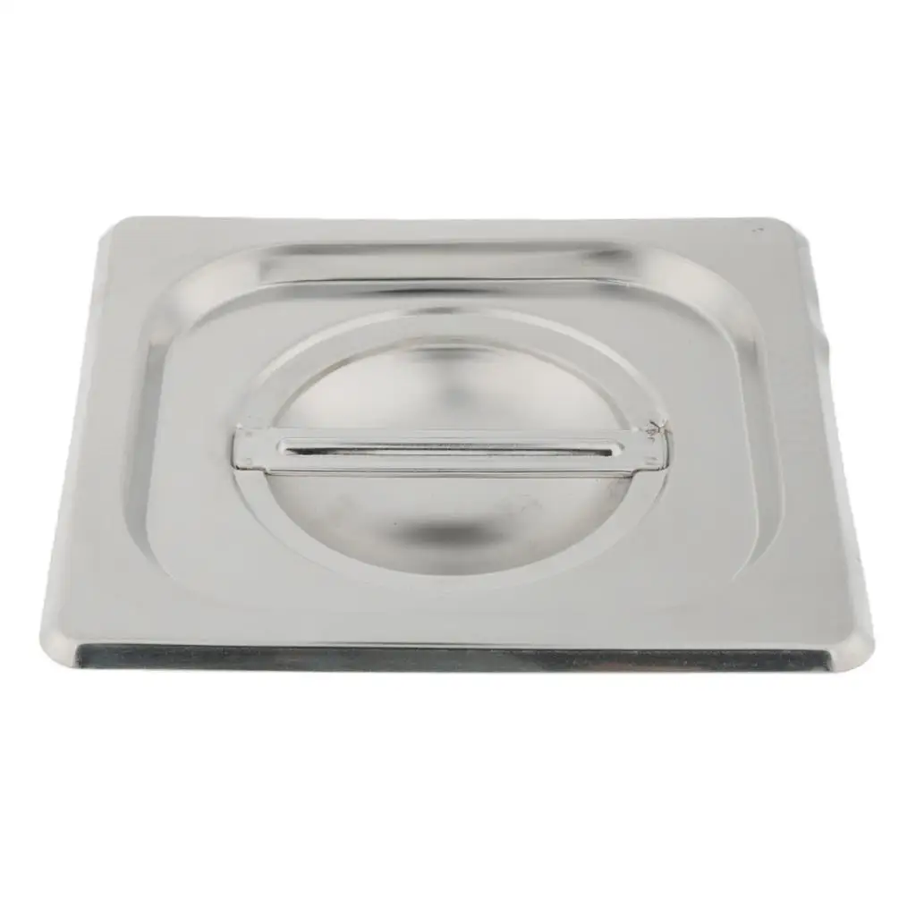 1Pc Special Steam Table Pan Lid for 1/6 Size Steam Table Pan Stainless Steel