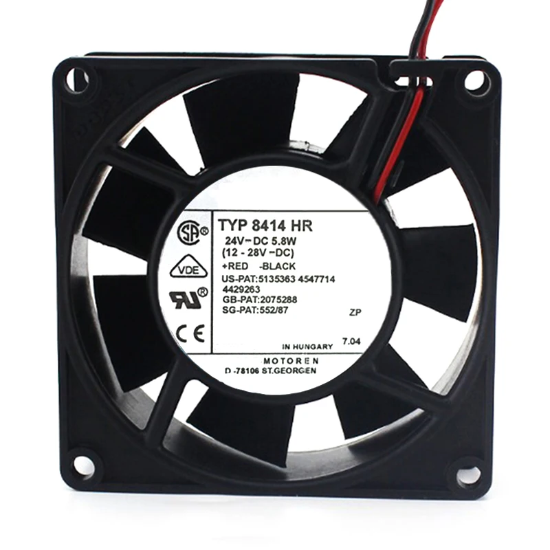 

BRAND NEW TYP 8414HR 8414 HR 24VDC 5.8W ORIGINAL COOLING FAN COOLER 8025 8CM 80*80*25MM