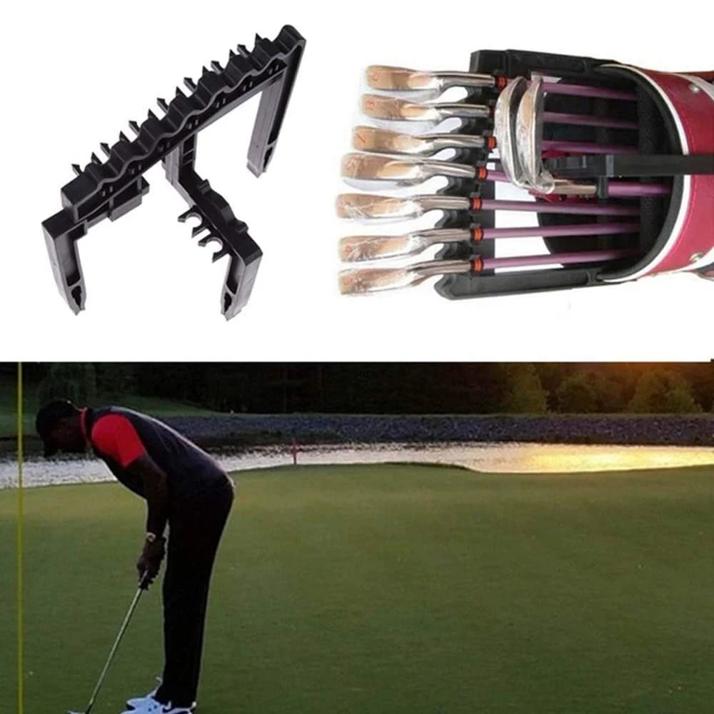 Golf Club Organizers Shafts Holder, Golf 9 Iron Club Holders Divider, ABS Shafts Holder Stacker